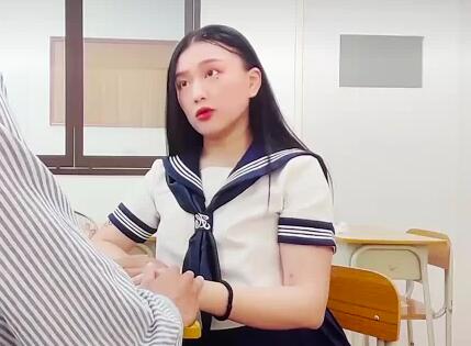 精液大爆射放課後的課後輔導時間 封面