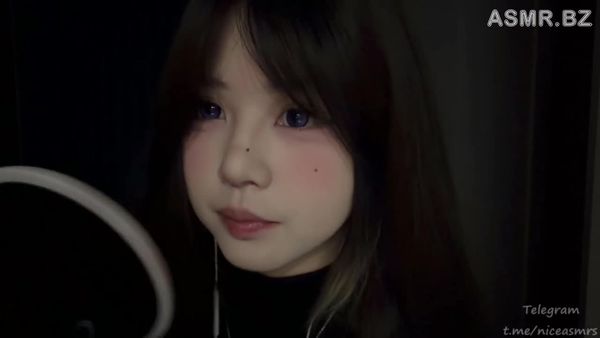 啵啵眠眠 黑色系舔耳 18min