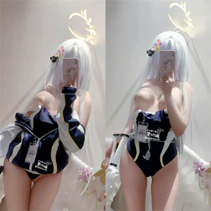 哎我黑切呐-蔚蓝档案白洲梓补习部竞泳cosplay