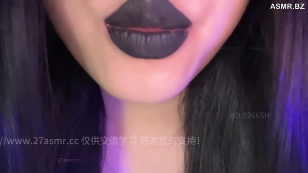 梨落ASMR 黑唇亲吻舔屏 抽象 封面